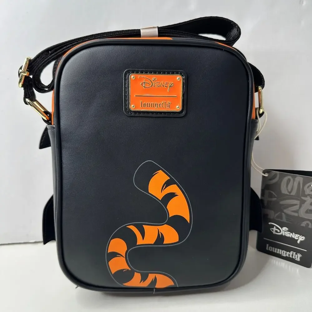 New Loungefly Winnie the Pooh Cosplay Passport Tiger Vampire Crossbody Purse NWT